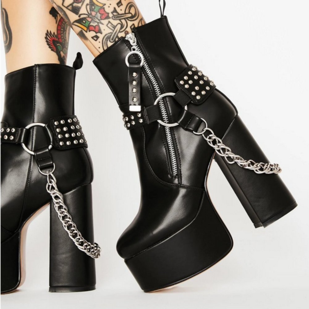 Dolls Kill - So What Platform Goth Boots